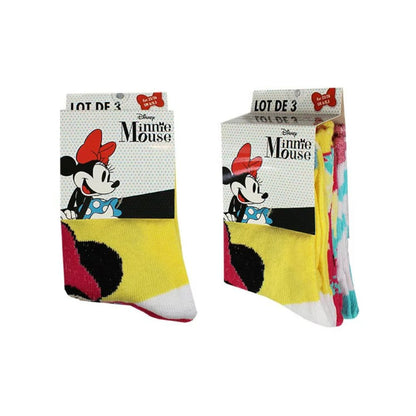 3 pares de meias Minnie Party (23-34)