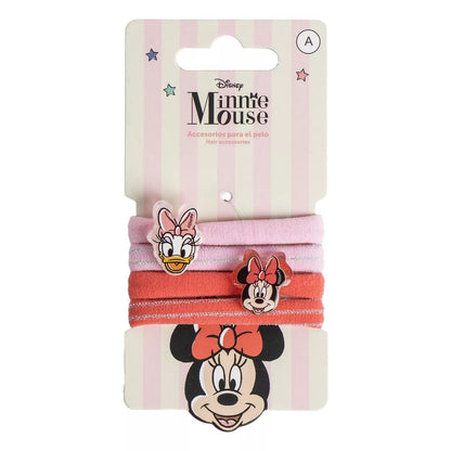 4 elásticos cabelo Minnie e Margarida