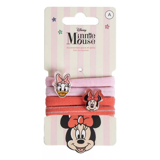 4 elásticos cabelo Minnie e Margarida