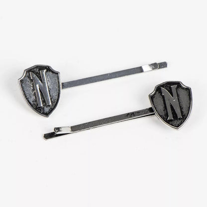 4 ganchos cabelo Wednesday