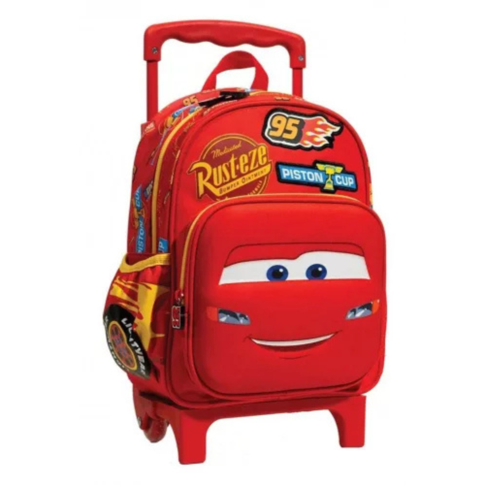 Mochila Trolley pré-escolar Cars Piston 30 cm - BONECADA