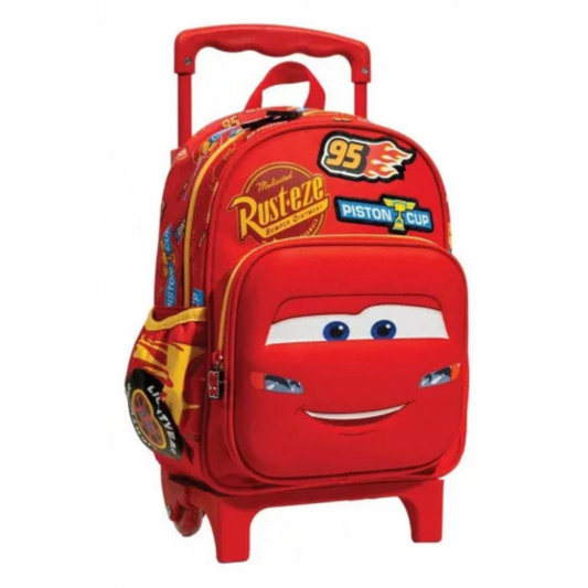 Mochila Trolley pré-escolar Cars Piston 30 cm - BONECADA