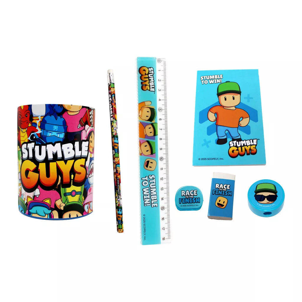 Conjunto Escolar Stumble Guys Race (7 peças)