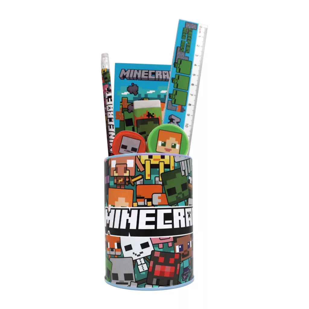 Conjunto escolar Minecraft Creepers Need Hugs (7 peças)