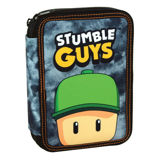Conjunto Escolar Stumble Guys Hat com estojo duplo