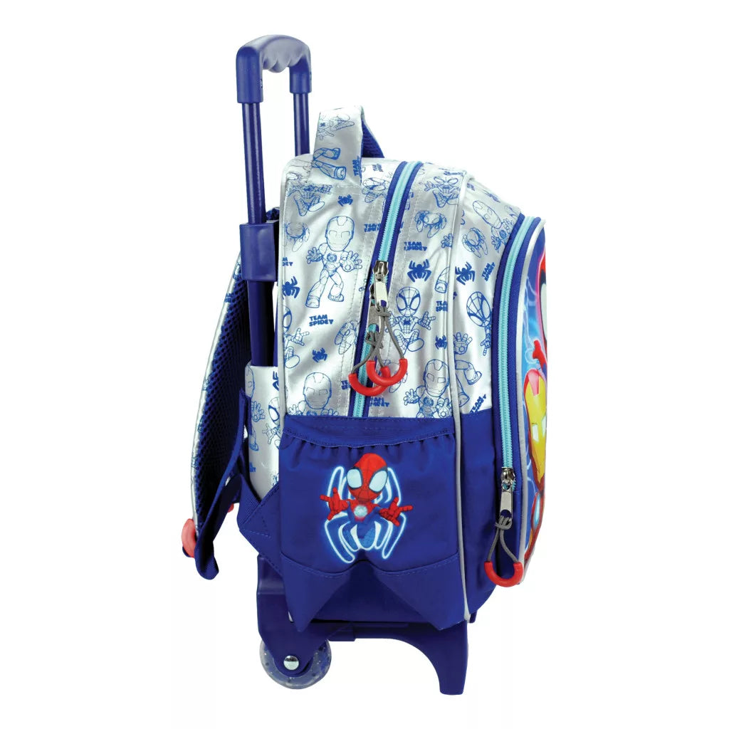 Mochila Trolley creche ou pré-escolar Spidey Glow 32cm