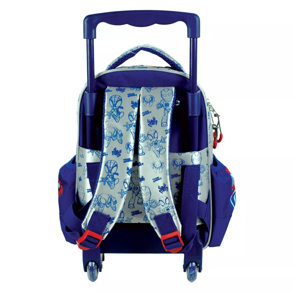 Mochila Trolley creche ou pré-escolar Spidey Glow 32cm