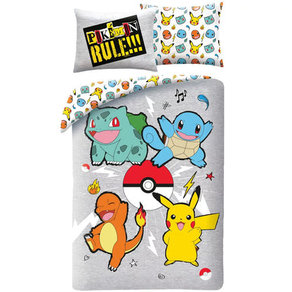 Capa de edredão com fronha Pokémon Rule (140x200)