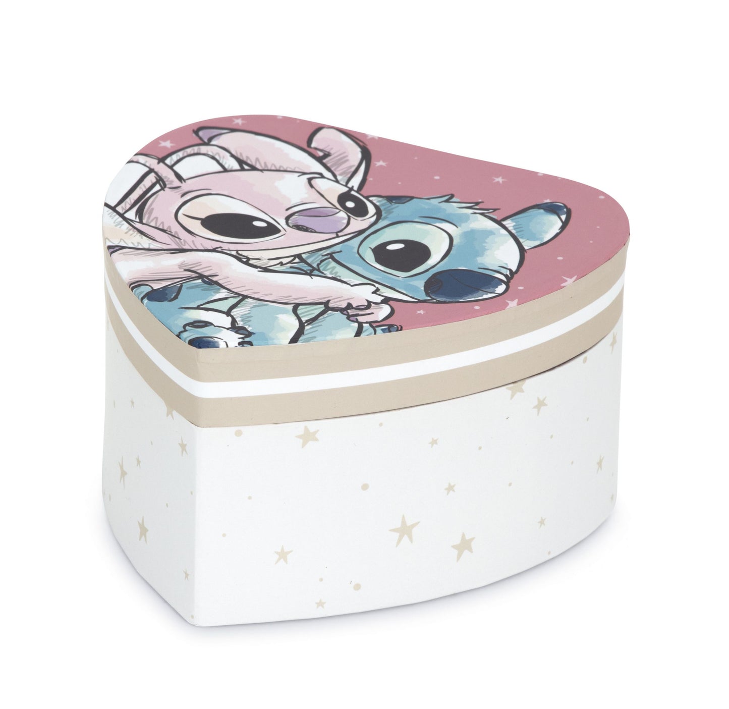 Caixa de Jóias Coração Stitch & Angel