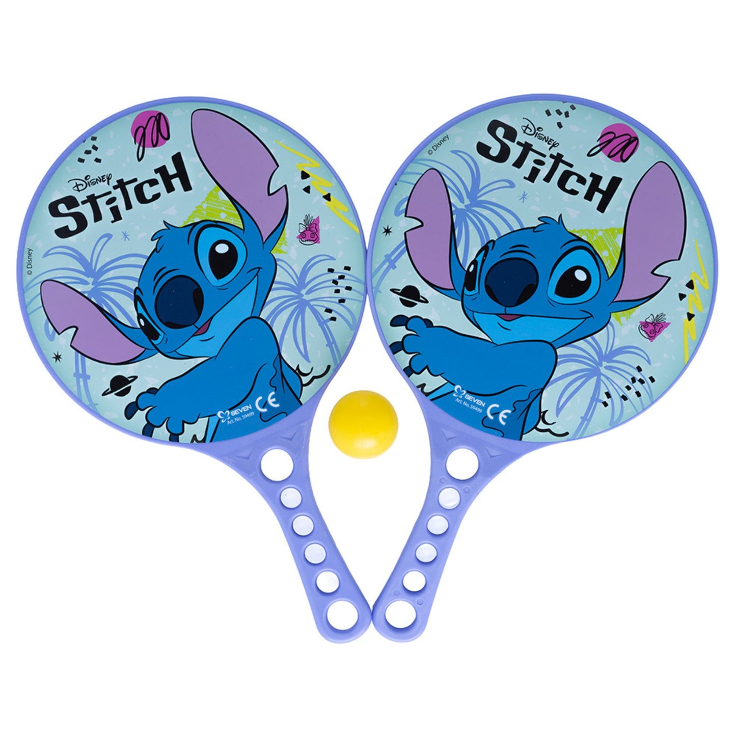 Conjunto de raquetes de praia do Stitch