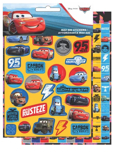 600 Autocolantes Cars