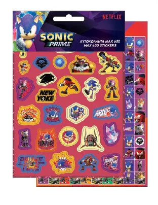 600 Autocolantes Sonic Chaos