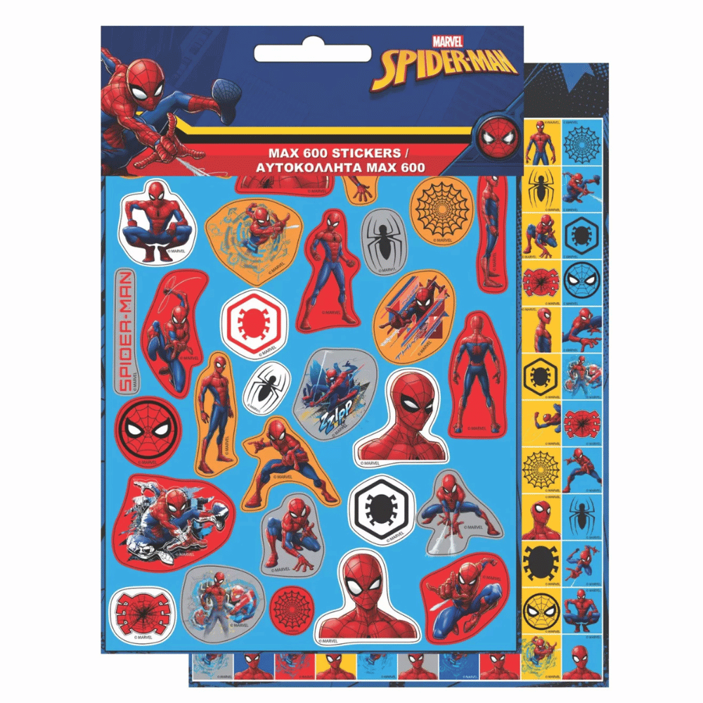 600 Autocolantes Spiderman Dark