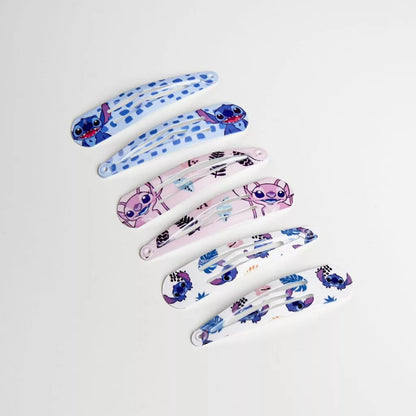 6 ganchos cabelo Stitch