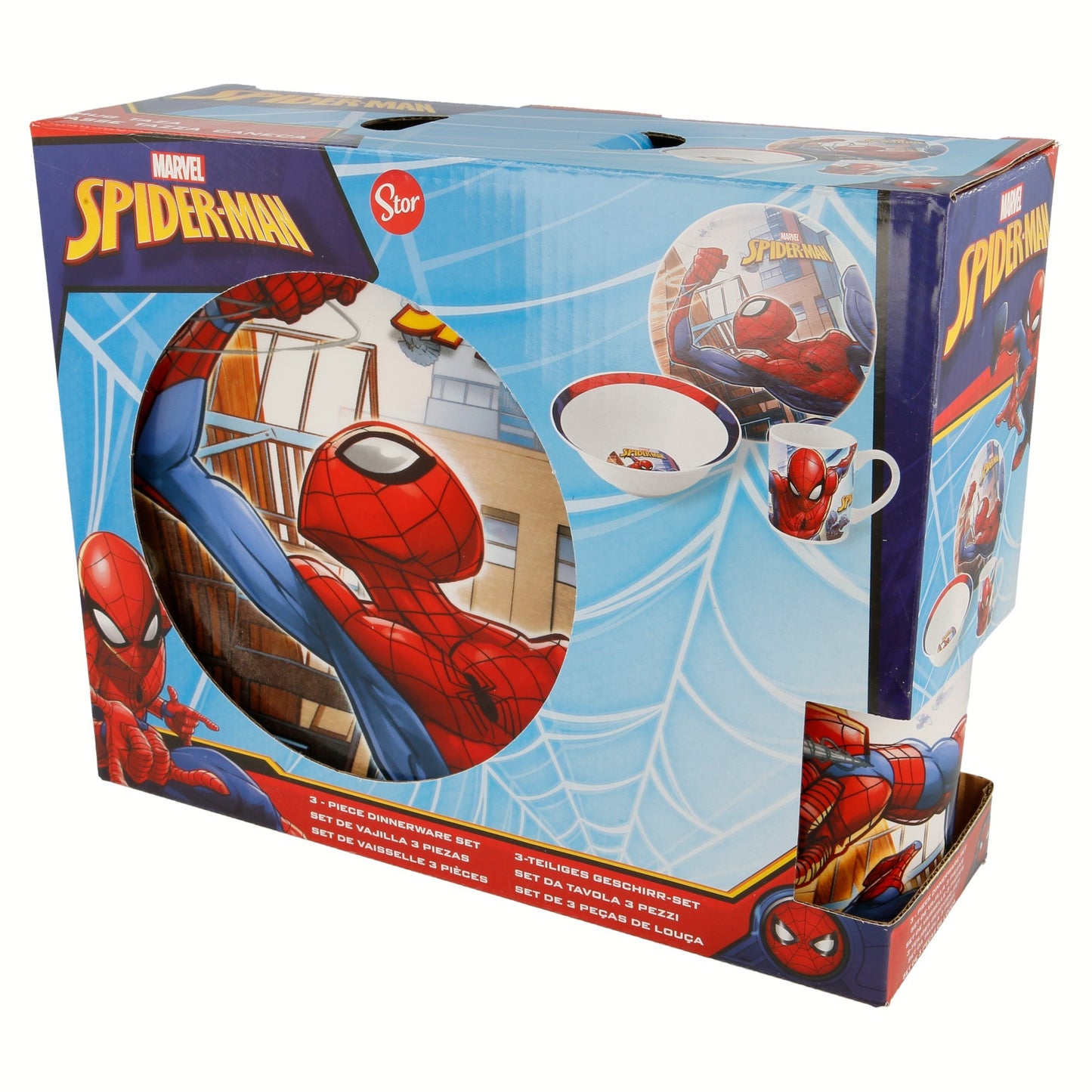 Conjunto Refeição Cerâmica Spiderman Streets