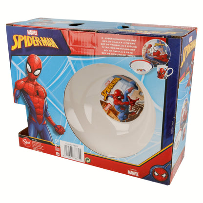 Conjunto Refeição Cerâmica Spiderman Streets