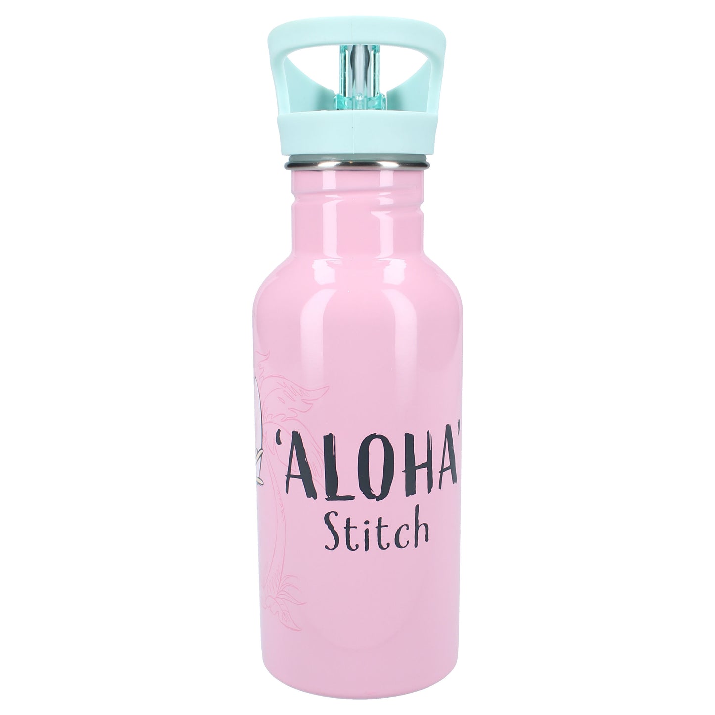 Garrafa 500ml Stitch Take A Sip (com palhinha) - BONECADA