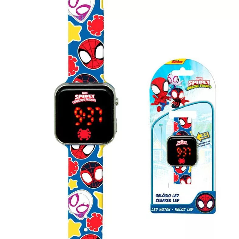 Relógio Infantil LED – Spidey