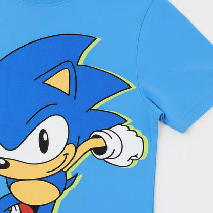 T-shirt manga curta Sonic (6-12 anos)