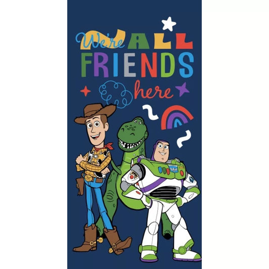 Toalha praia microfibra Toy Story Friends Here