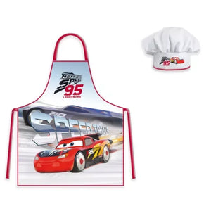 Avental e Chapéu Cozinha Cars Next Level - BONECADA