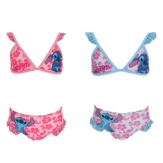 Bikini Stitch Rosa | Azul Claro