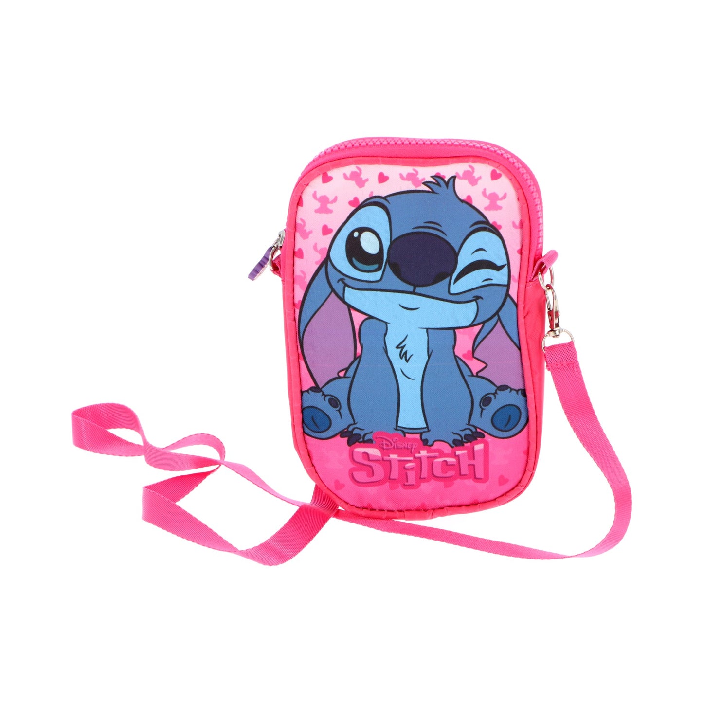 Bolsa Telemóvel Stitch Rosa | Azul Claro - BONECADA