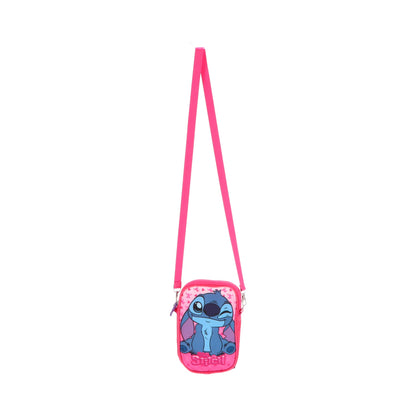 Bolsa Telemóvel Stitch Rosa | Azul Claro - BONECADA