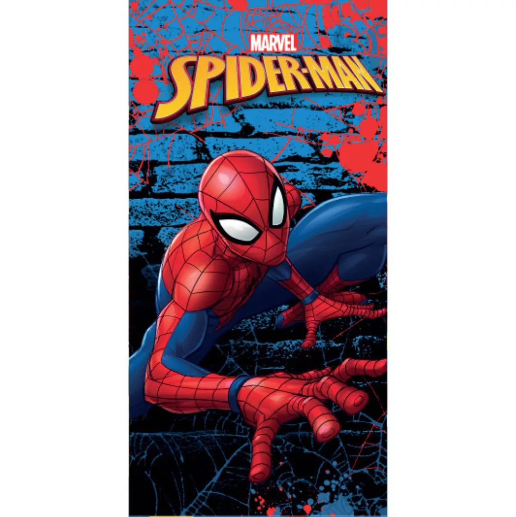 Toalha praia algodão Spiderman Wall