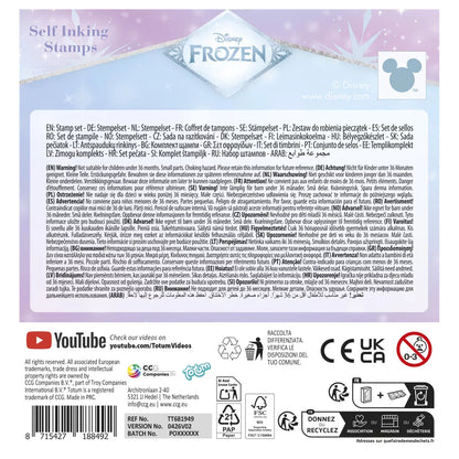 Conjunto de Carimbos Frozen Magic 12 unidades