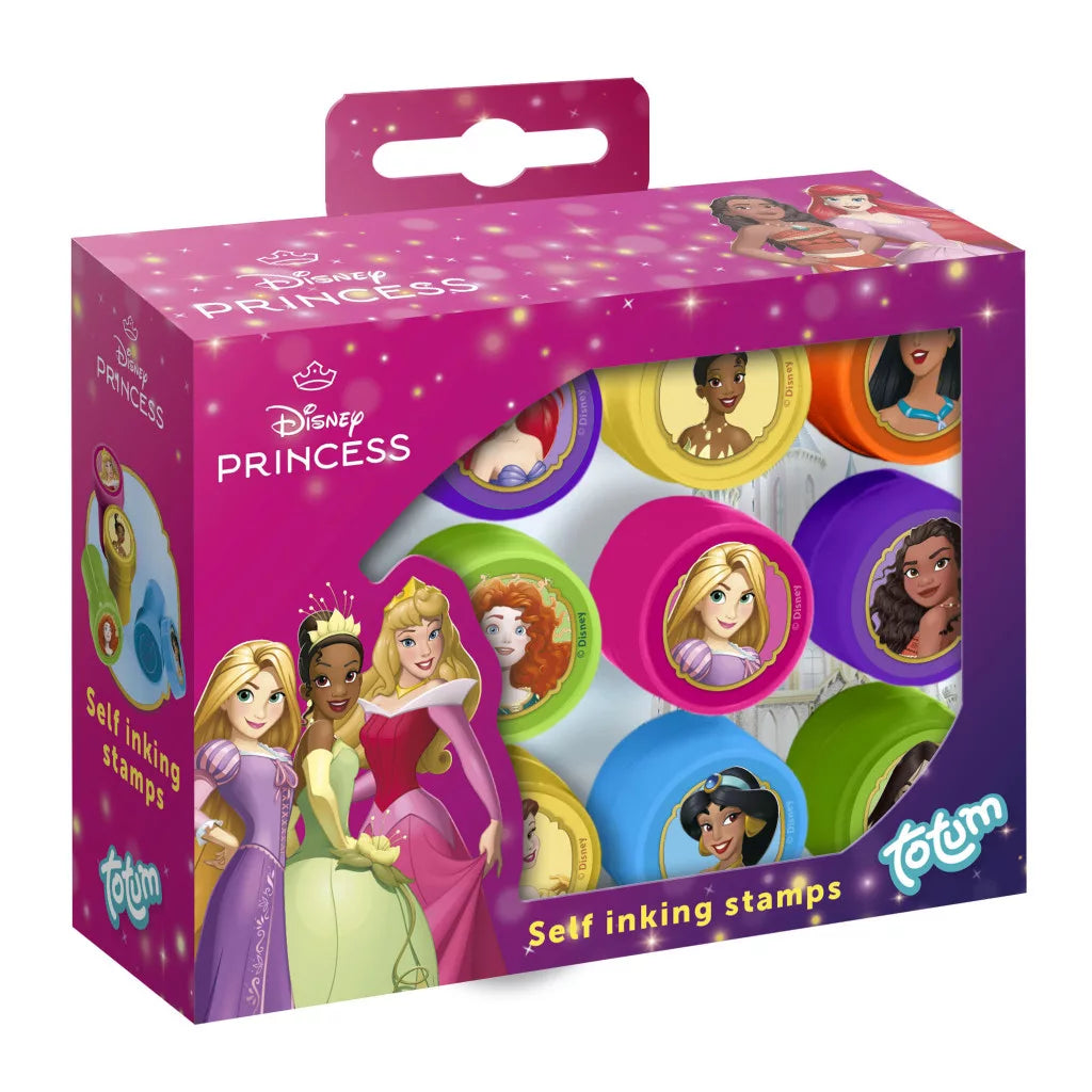 Conjunto de Carimbos Disney Princess Beauty 12 unidades