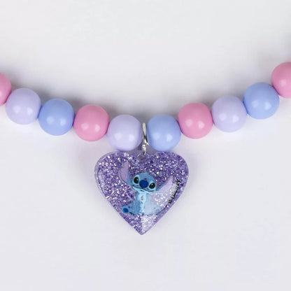 Conjunto de colar e acessórios cabelo Stitch Breeze