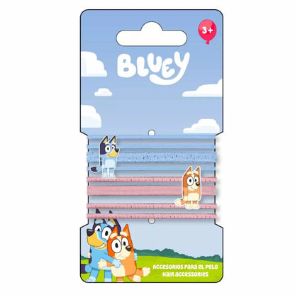 8 elásticos cabelo Bluey fun