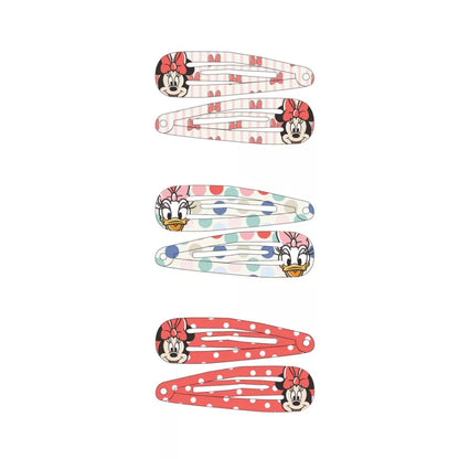 6 ganchos cabelo Minnie e Margarida