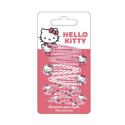 6 ganchos cabelo Hello Kitty