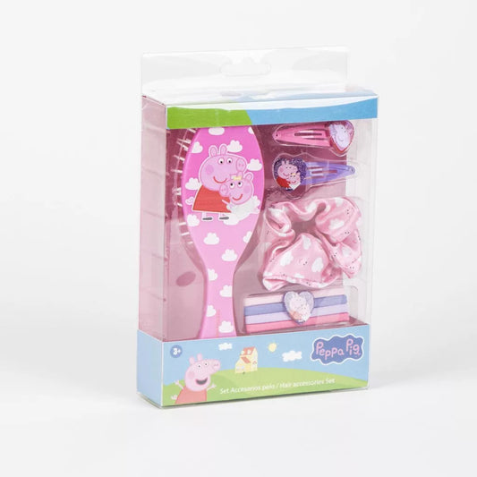 Conjunto de acessórios de cabelo Peppa