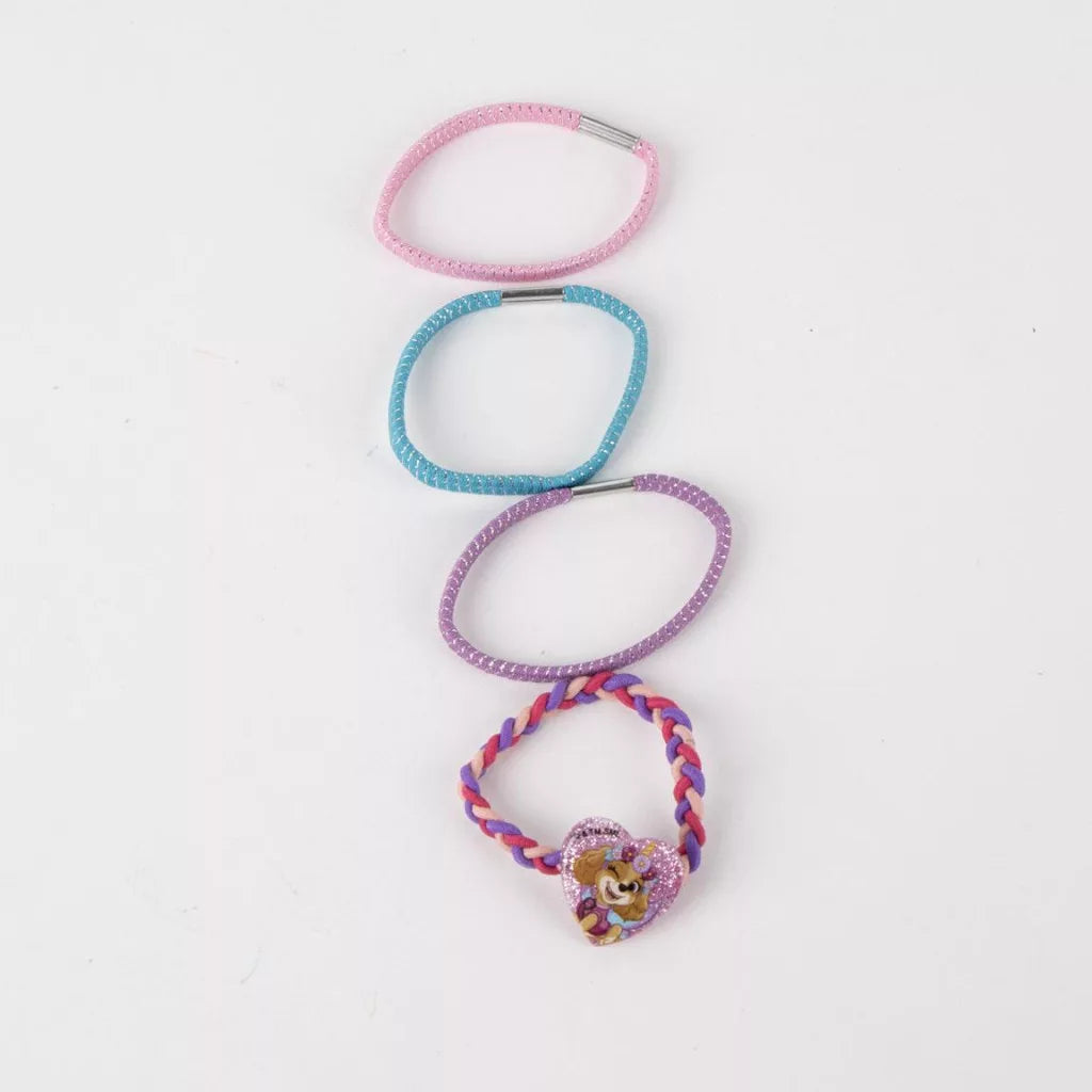 Conjunto de elásticos e ganchos cabelo Patrulha Pata