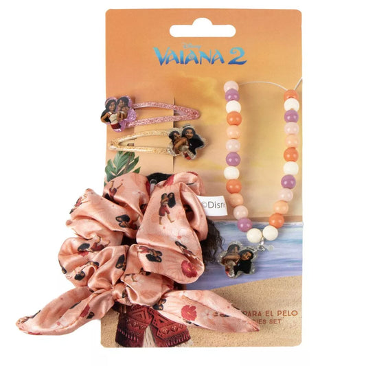 Conjunto de colar e acessórios cabelo Vaiana Big Sis