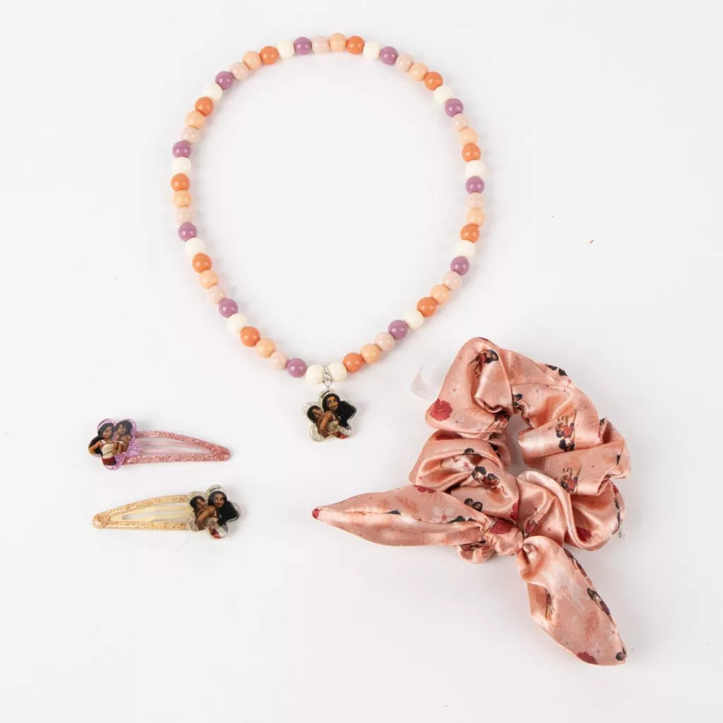 Conjunto de colar e acessórios cabelo Vaiana Big Sis