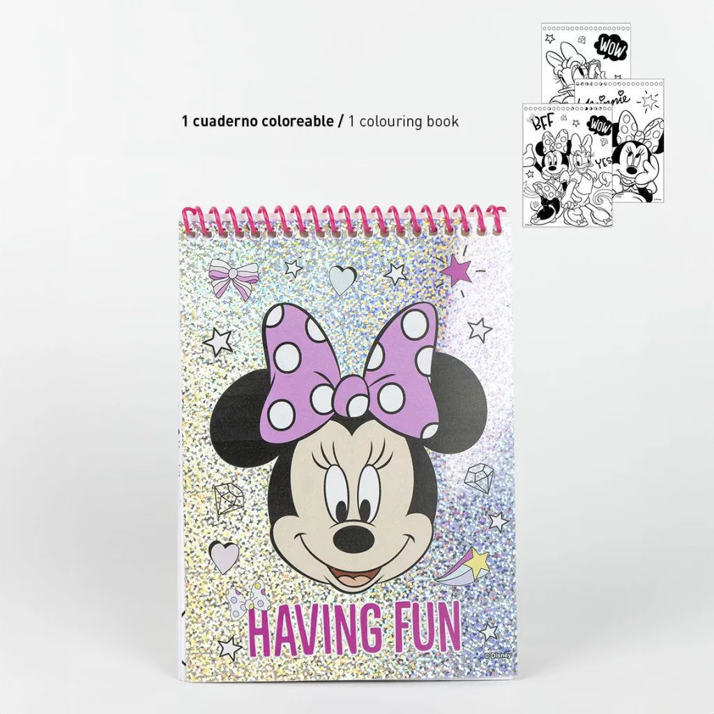 Conjunto de desenho Minnie Smiles