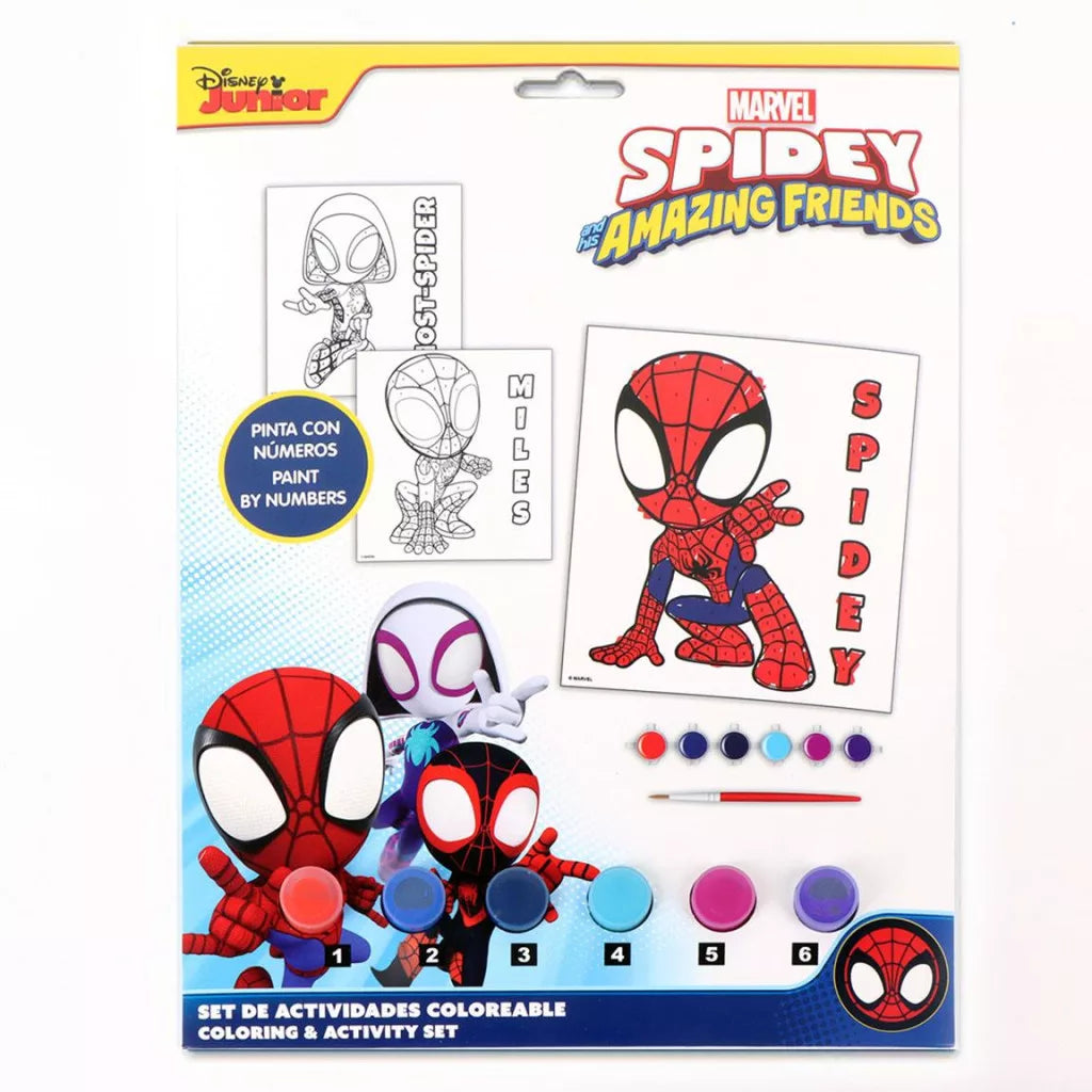 Conjunto Spidey pintar com números