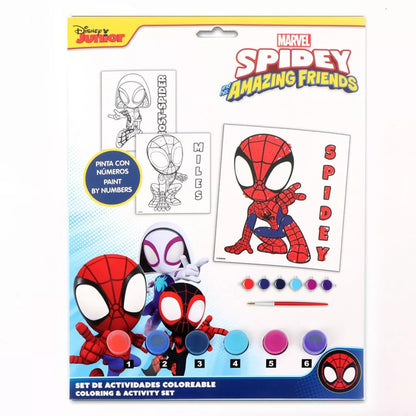 Conjunto Spidey pintar com números