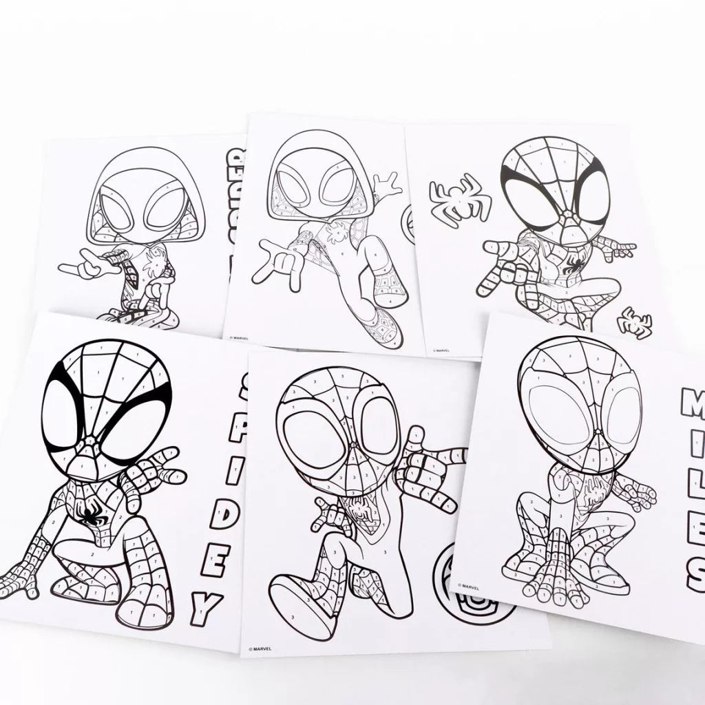 Conjunto Spidey pintar com números