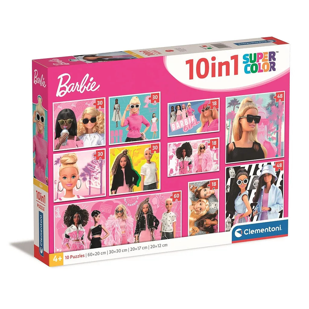 Puzzle 10 em 1  Barbie Girl