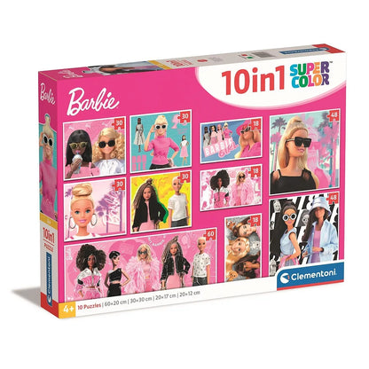 Puzzle 10 em 1  Barbie Girl