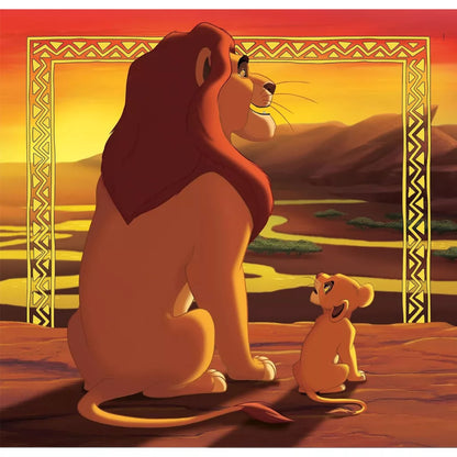 Puzzle 3x48 peças Rei Leão Circle of life