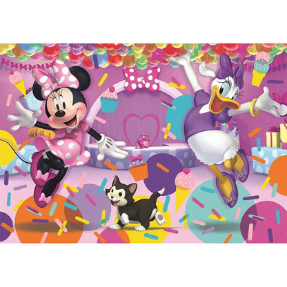 Puzzle 104 peças Minnie & Margarida Confetti