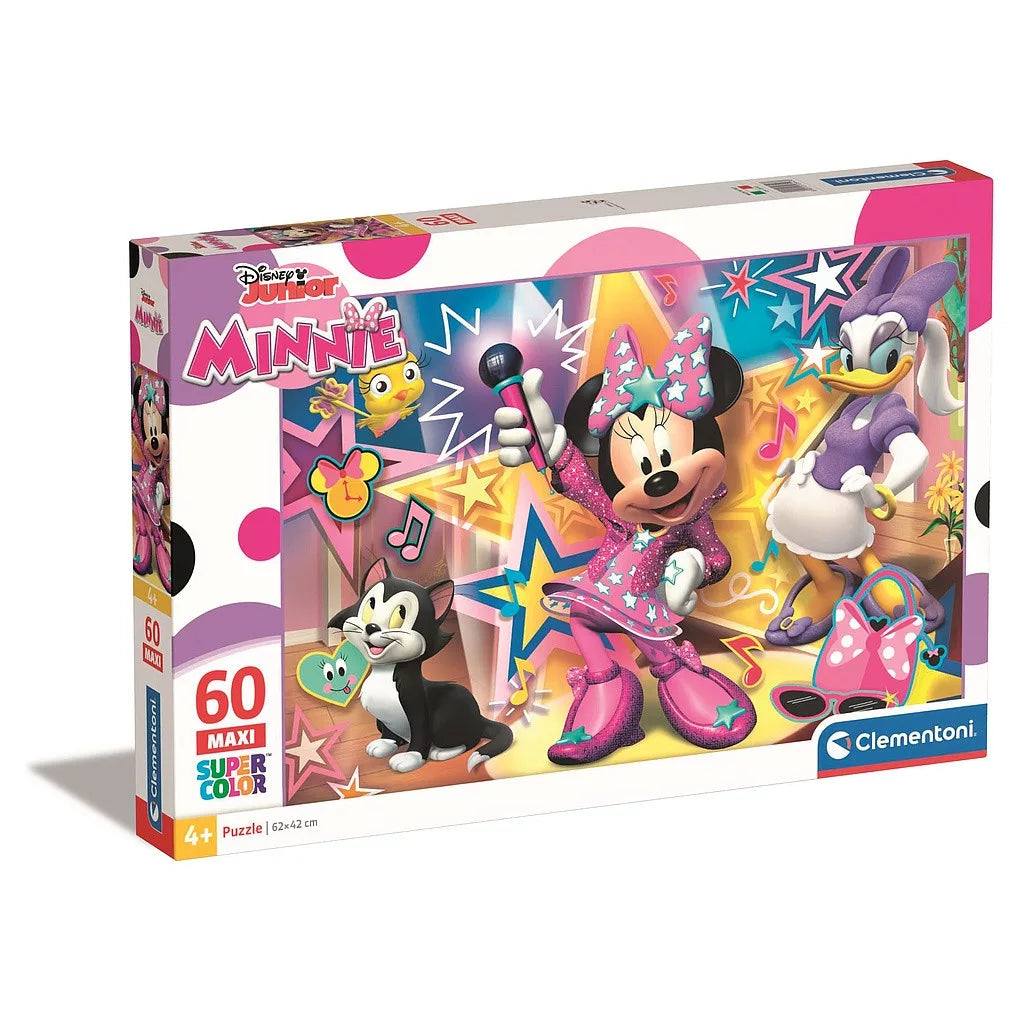 Maxi Puzzle 60 peças Minnie & Margarida Stars