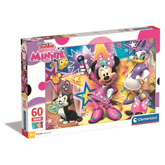 Maxi Puzzle 60 peças Minnie & Margarida Stars