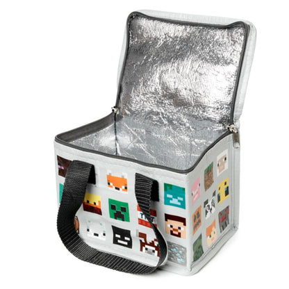 Lancheira feita de plástico reciclado RPET- Minecraft Faces
